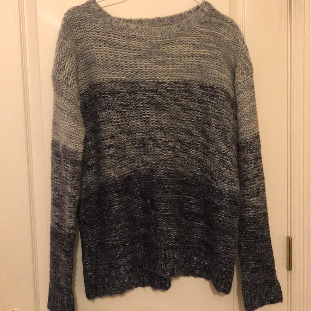 Forever 21 Blue Ombré Knit Sweater